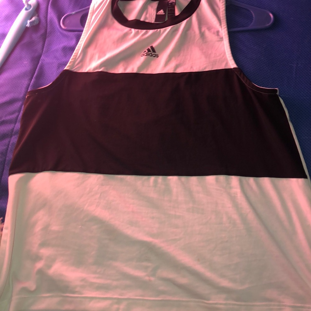 Black and white adidas shirt